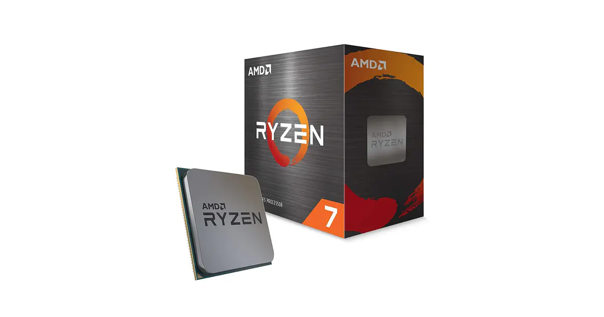 CPU AMD Ryzen 7 5700X Procesador AMD Ryzen 7 5700X (AM4, 8 Cores, 16 Hilos, 3.4