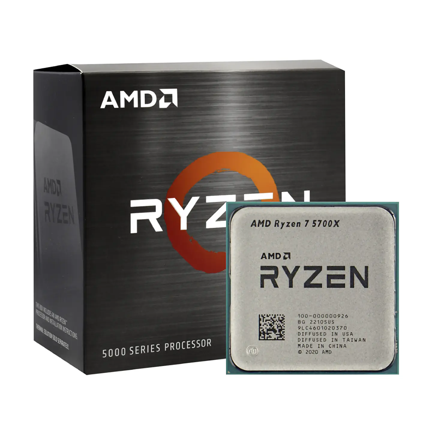 Procesador AMD Ryzen 7 5700X (AM4, 8 Cores, 16 Hilos, 3.4/4.6GHz, Sin Disipador) 2