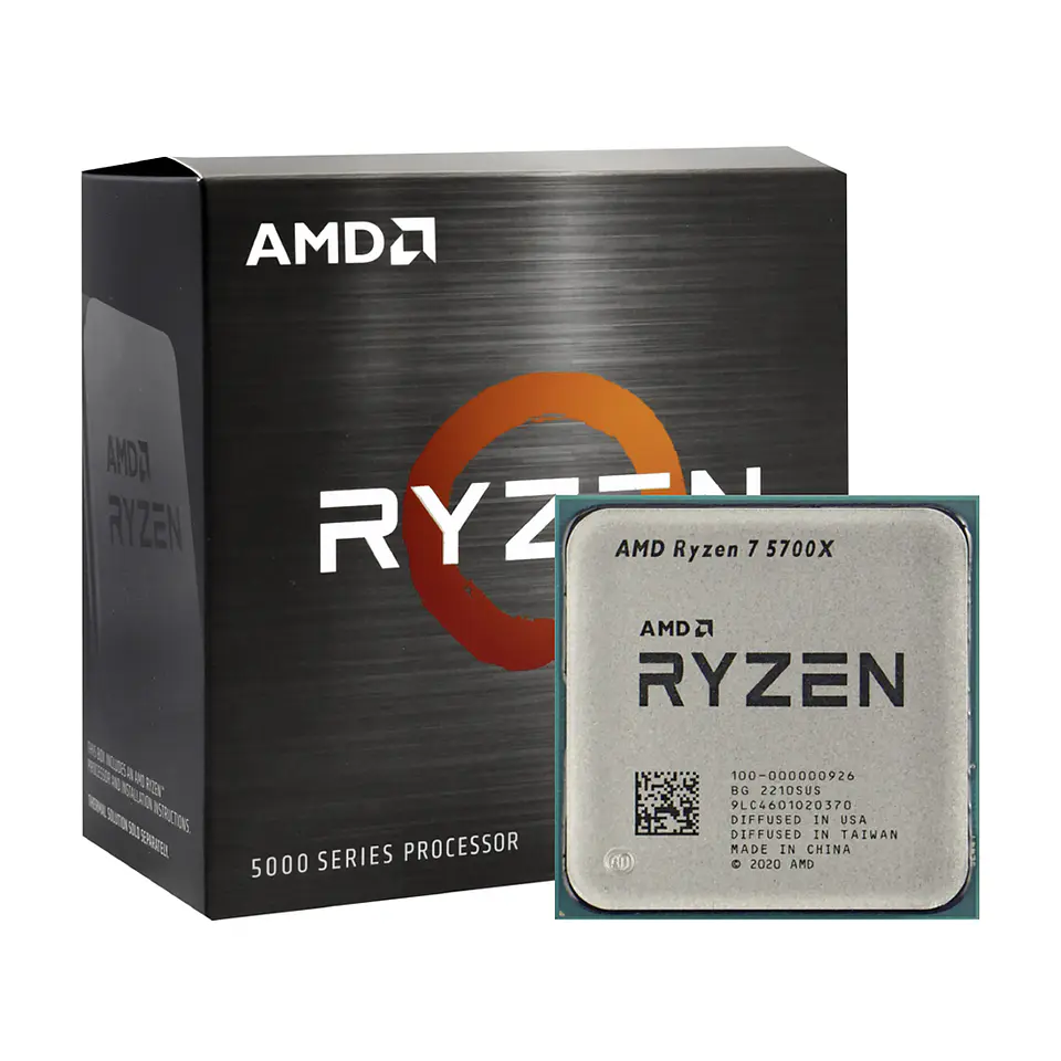 Procesador AMD Ryzen 7 5700X (AM4, 8 Cores, 16 Hilos, 3.4/4.6GHz, Sin Disipador) 2