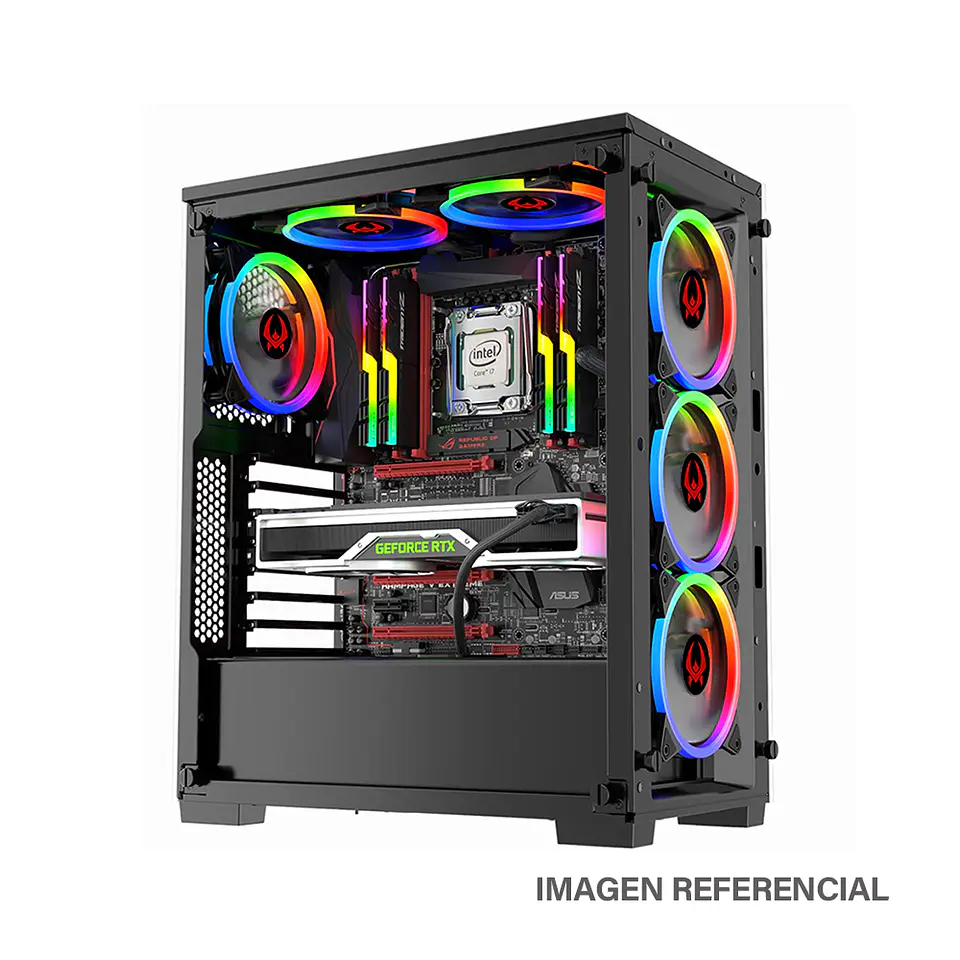 Kit 3 Ventiladores Cooler Kronos Euros Fan Led 120mm para PC 6