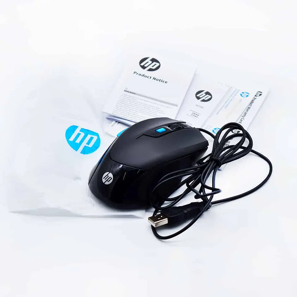 Mouse Gamer Ergonómico HP M150 (Óptico, 1600dpi, 6 Botones, USB, Negro) 7