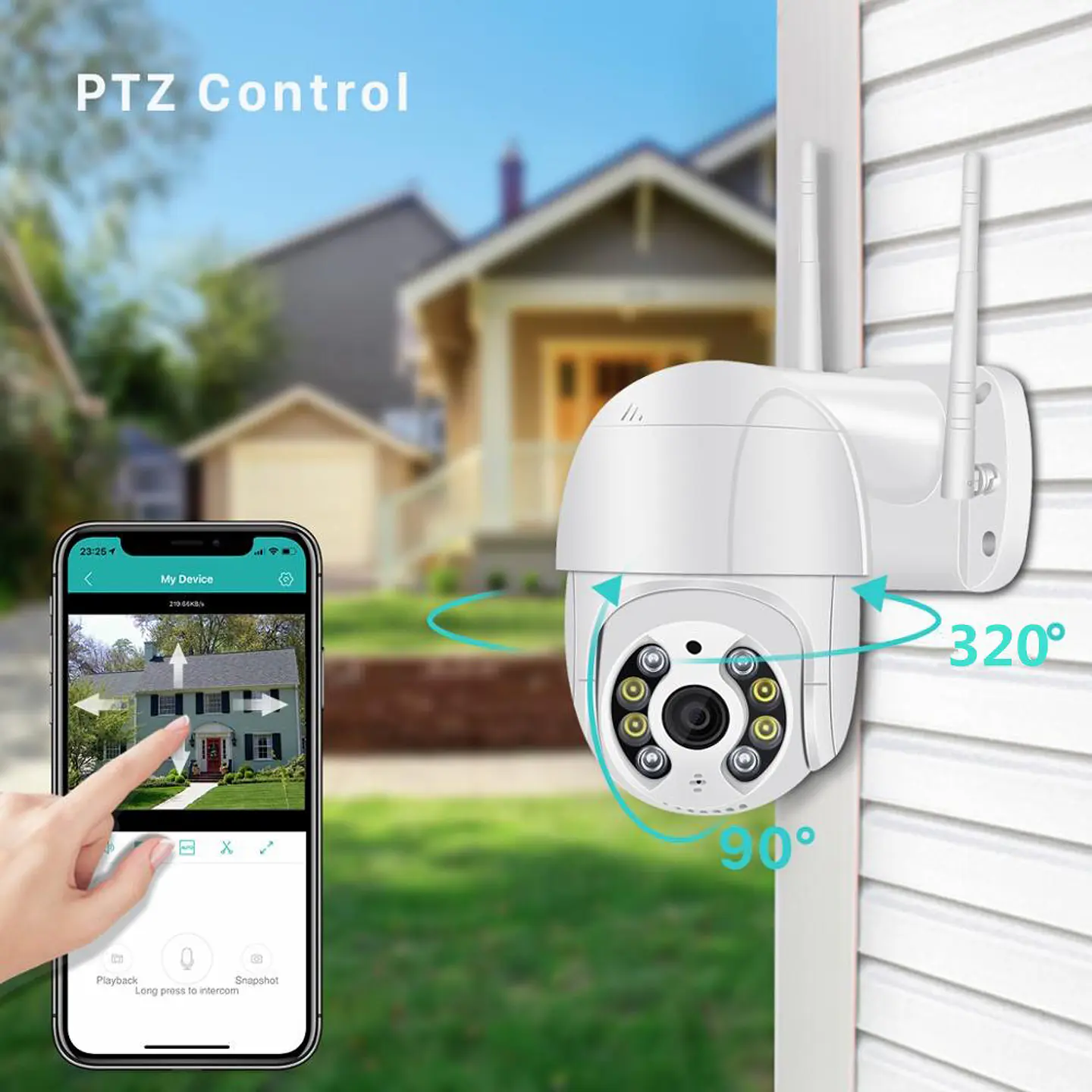 Pack X2 Camara Ip Wifi Exterior 1080p Inalambrica Hd 2