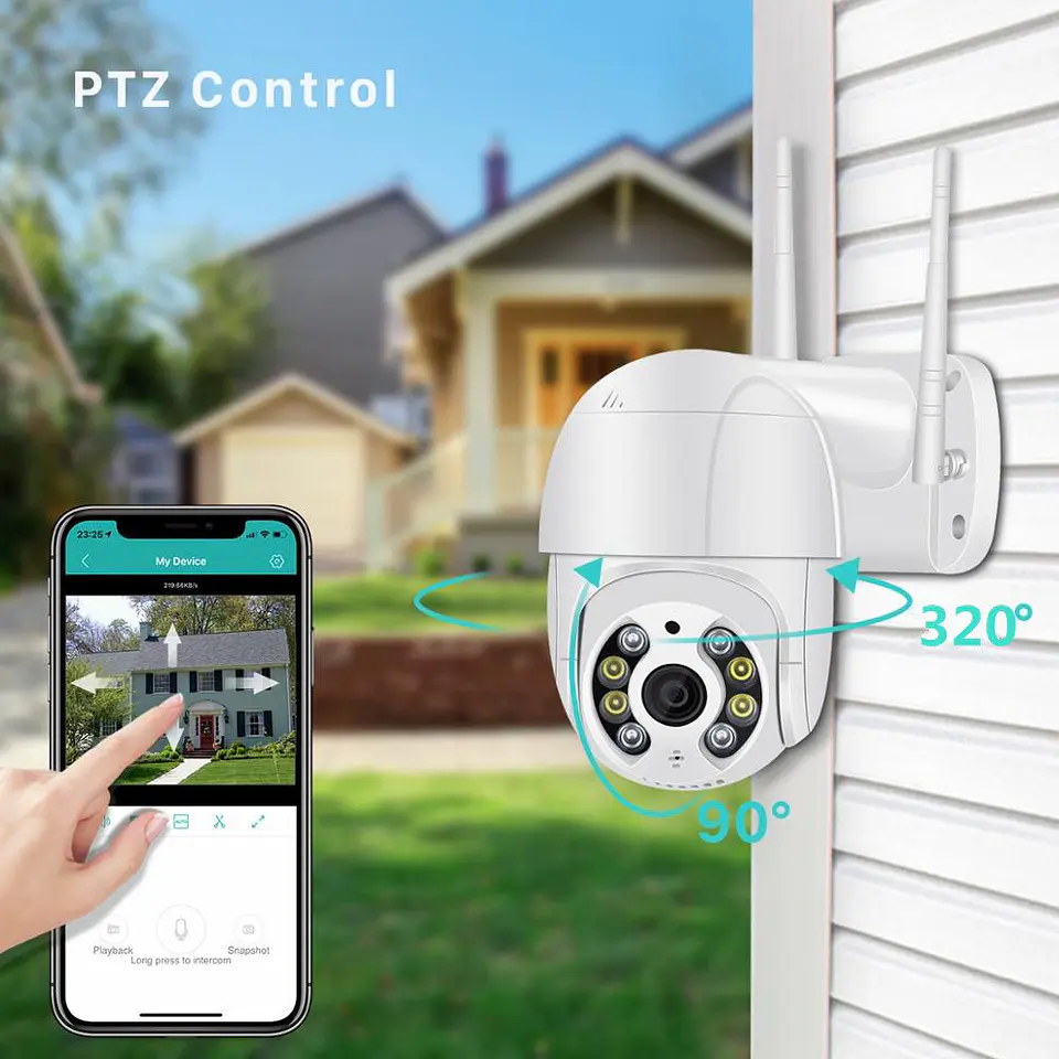 Pack X2 Camara Ip Wifi Exterior 1080p Inalambrica Hd 2