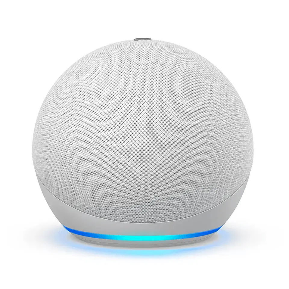 Amazon Echo Dot 5th Gen con asistente virtual Alexa glacier white 110V/240V 4