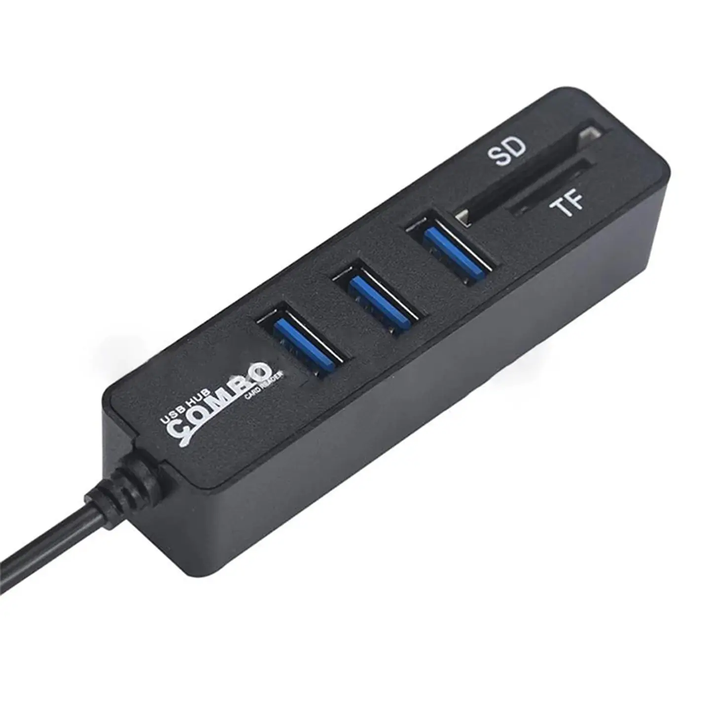 Hub 3 Puertos Multi Usb Adaptador Con Lector De Tarjeta SD 6
