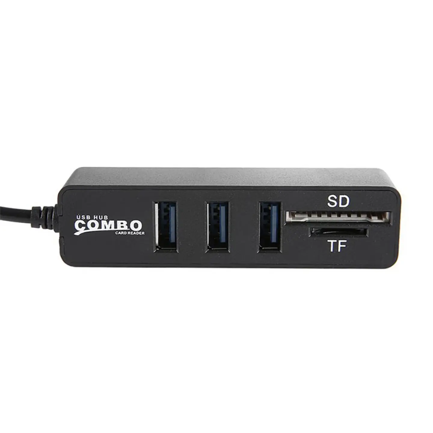 Hub 3 Puertos Multi Usb Adaptador Con Lector De Tarjeta SD 7