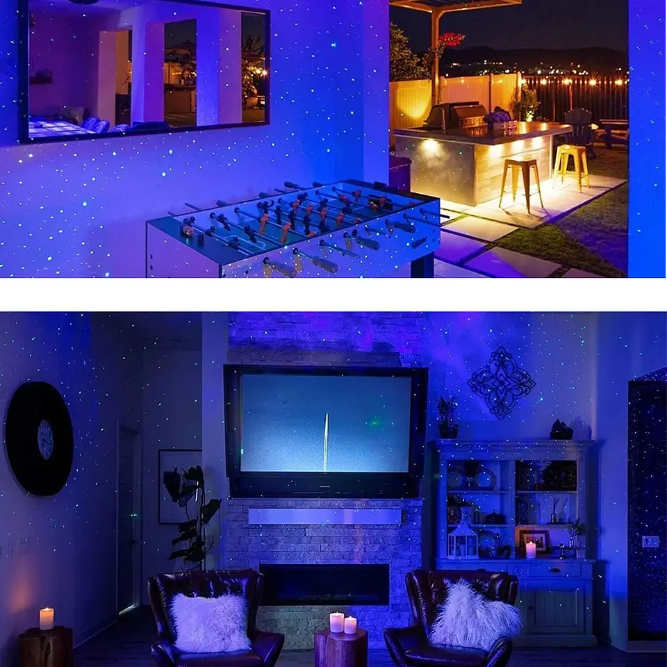 Proyector Láser con Led, Sky Project - Estrellas Con Nube Nebulosa 5