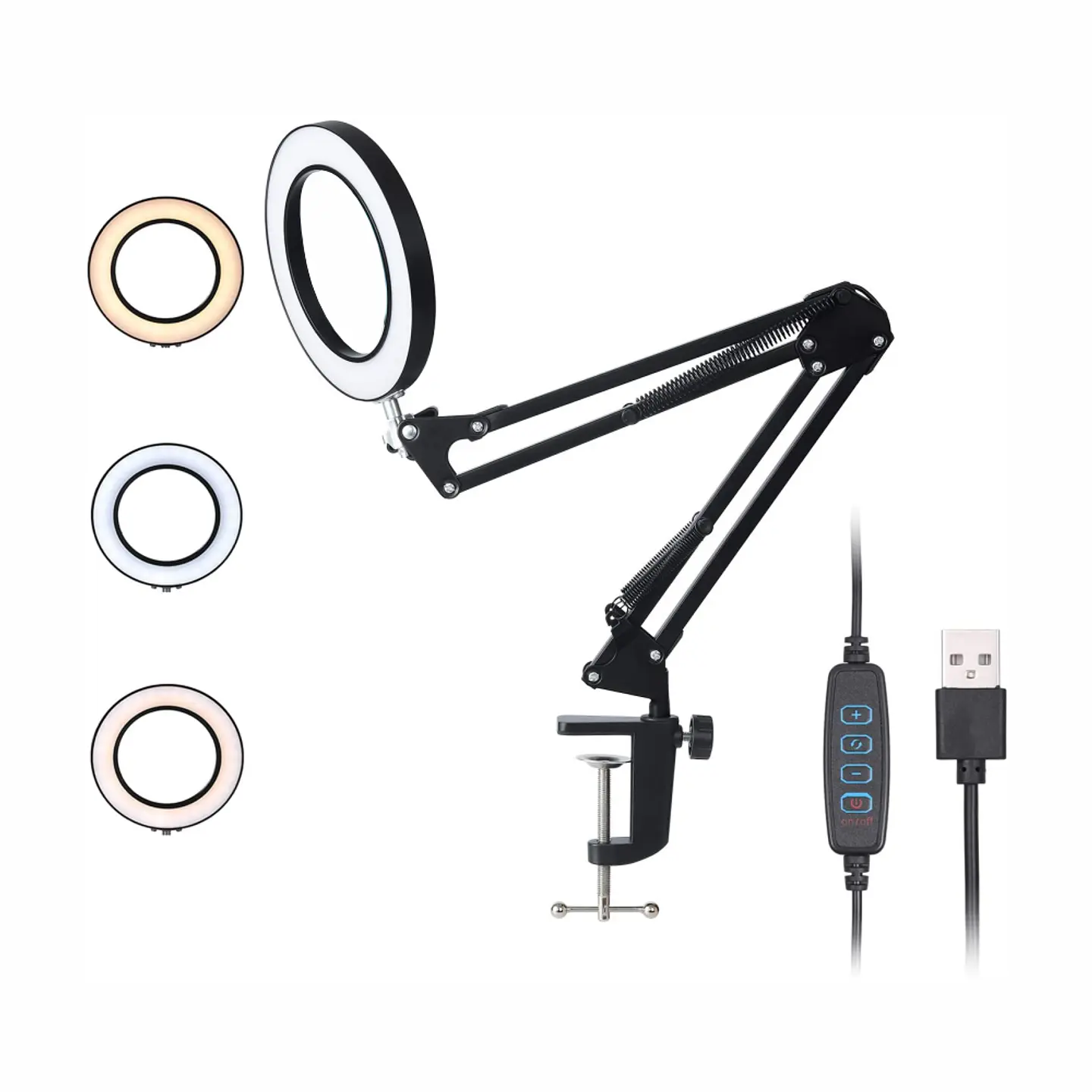 Lámpara Metalica Articulada Flexible Escritorio Multiuso 4