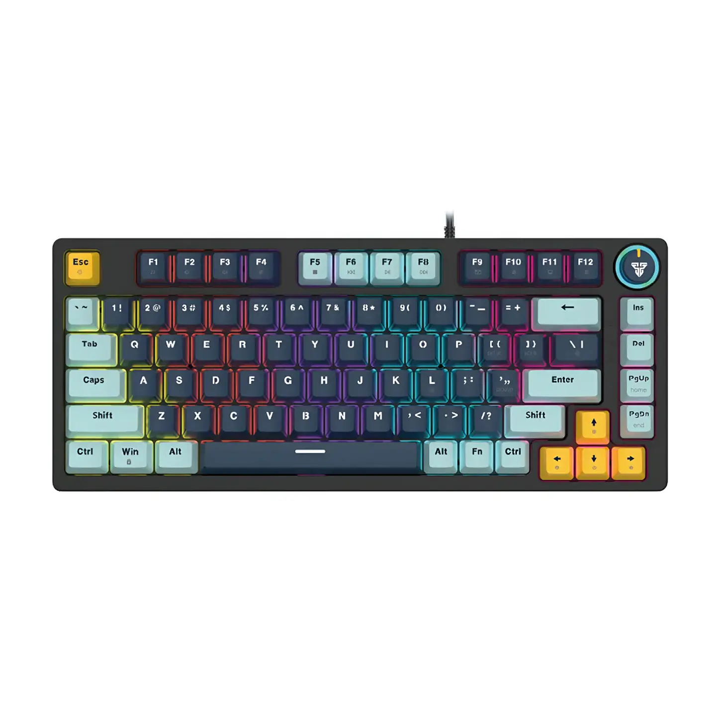 Teclado Gamer Mecánico Fantech MK875V2 ATOM81 Navy Switch Red 1