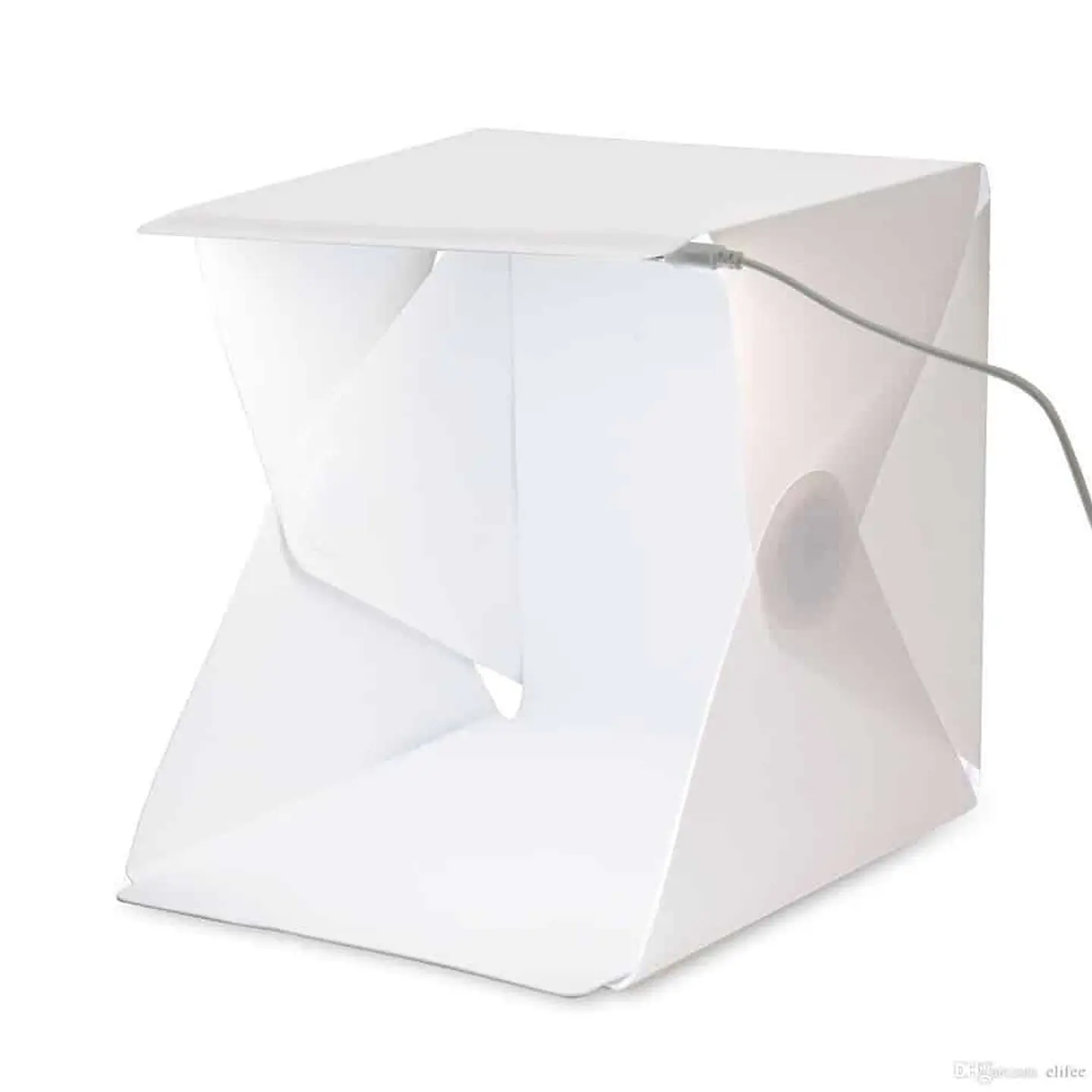 Estudio Fotográfico Set Profesional Portátil 40 x 40cm Luz Led, entrada USB - 5 1
