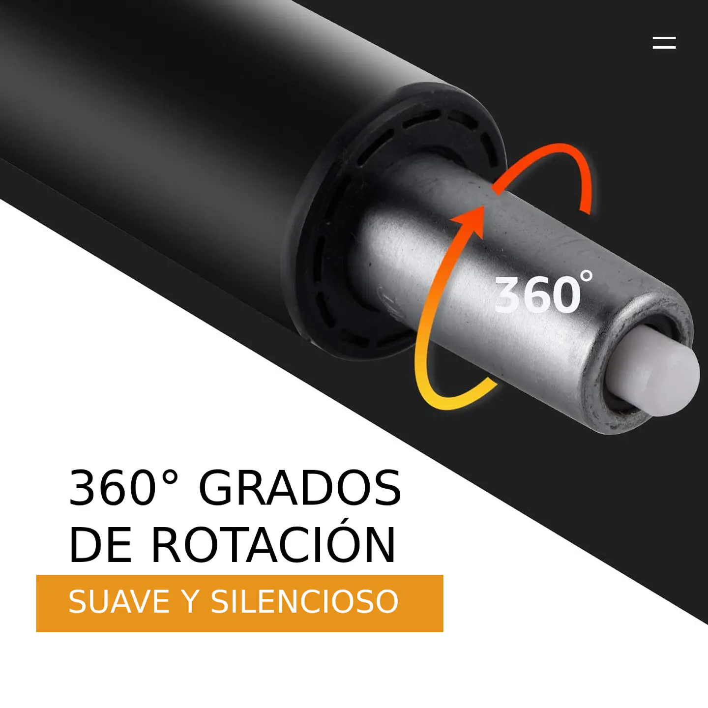 Pistón de gas de acero resistente para Silla Gamer u Oficina, universal 2