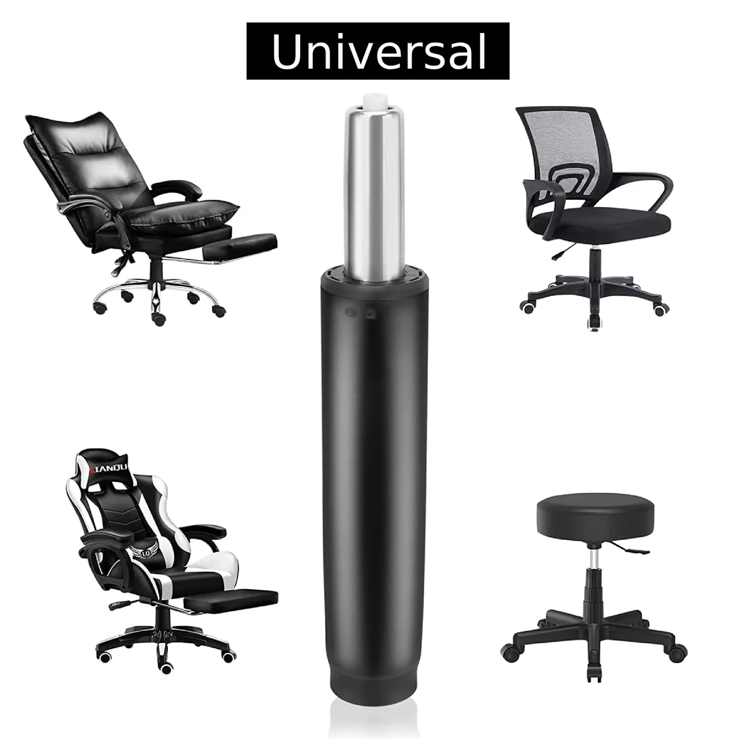 Pistón de gas de acero resistente para Silla Gamer u Oficina, universal 4