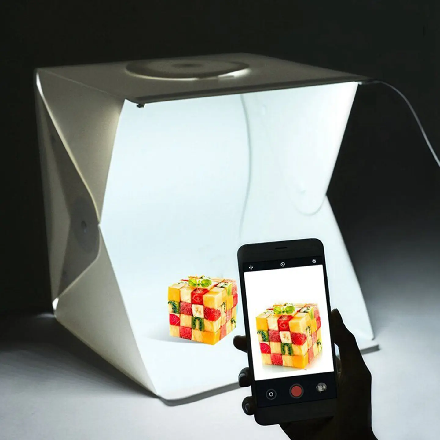 Mini Estudio Caja Luz Fotografía Usb Led 30x30 Estudio 3