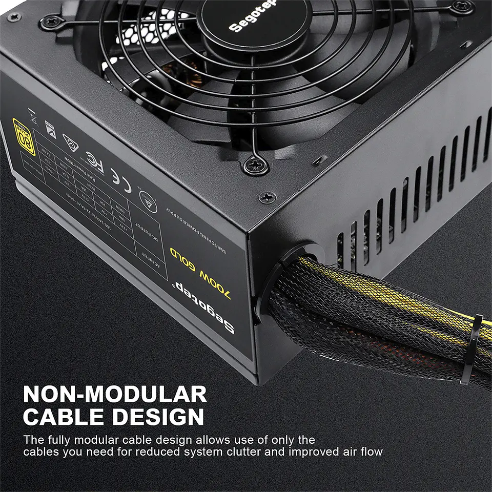 Fuente de Poder Segotep 700W 80+ Plus GOLD 6