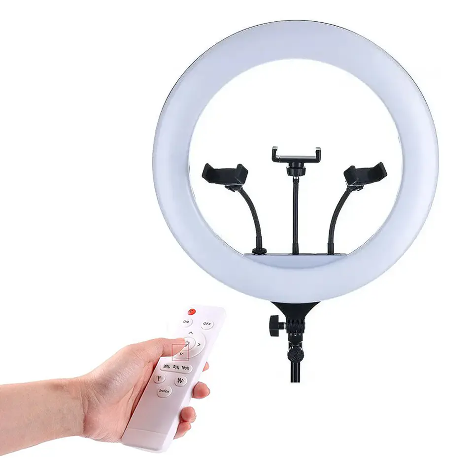 Aro De Luz Led 45CM Profesional + Trípode + Control + Pila 6