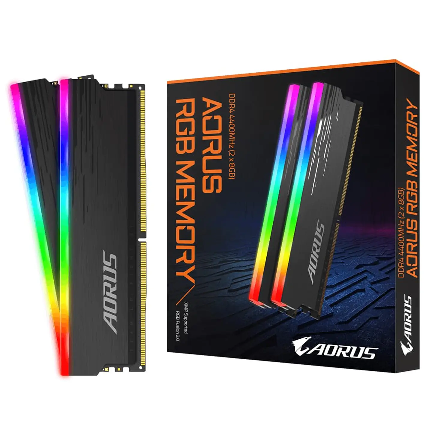 Set Memoria Ram AORUS RGB Memory 16 GB (2x8GB) 4400Mhz DDR4 - Para PC 1
