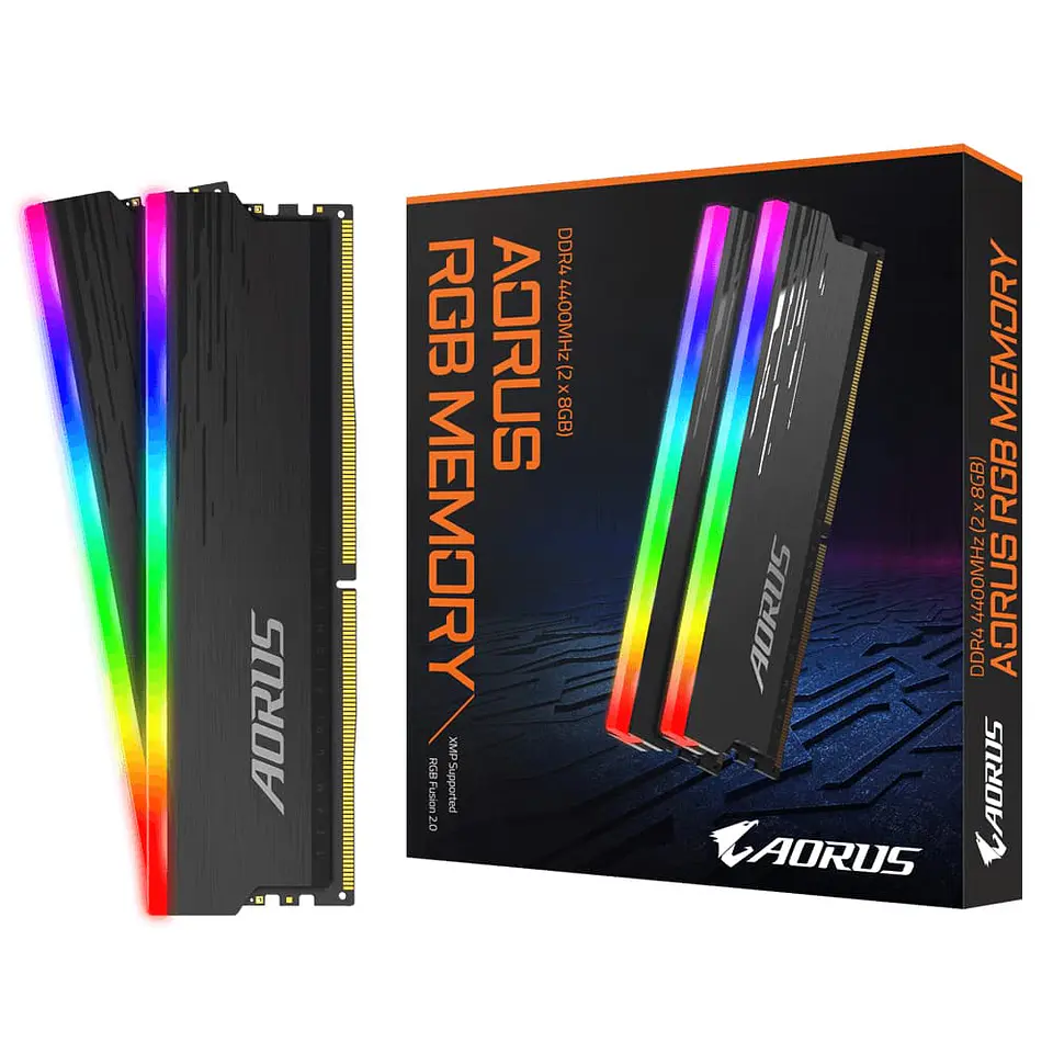 Set Memoria Ram AORUS RGB Memory 16 GB (2x8GB) 4400Mhz DDR4 - Para PC 1