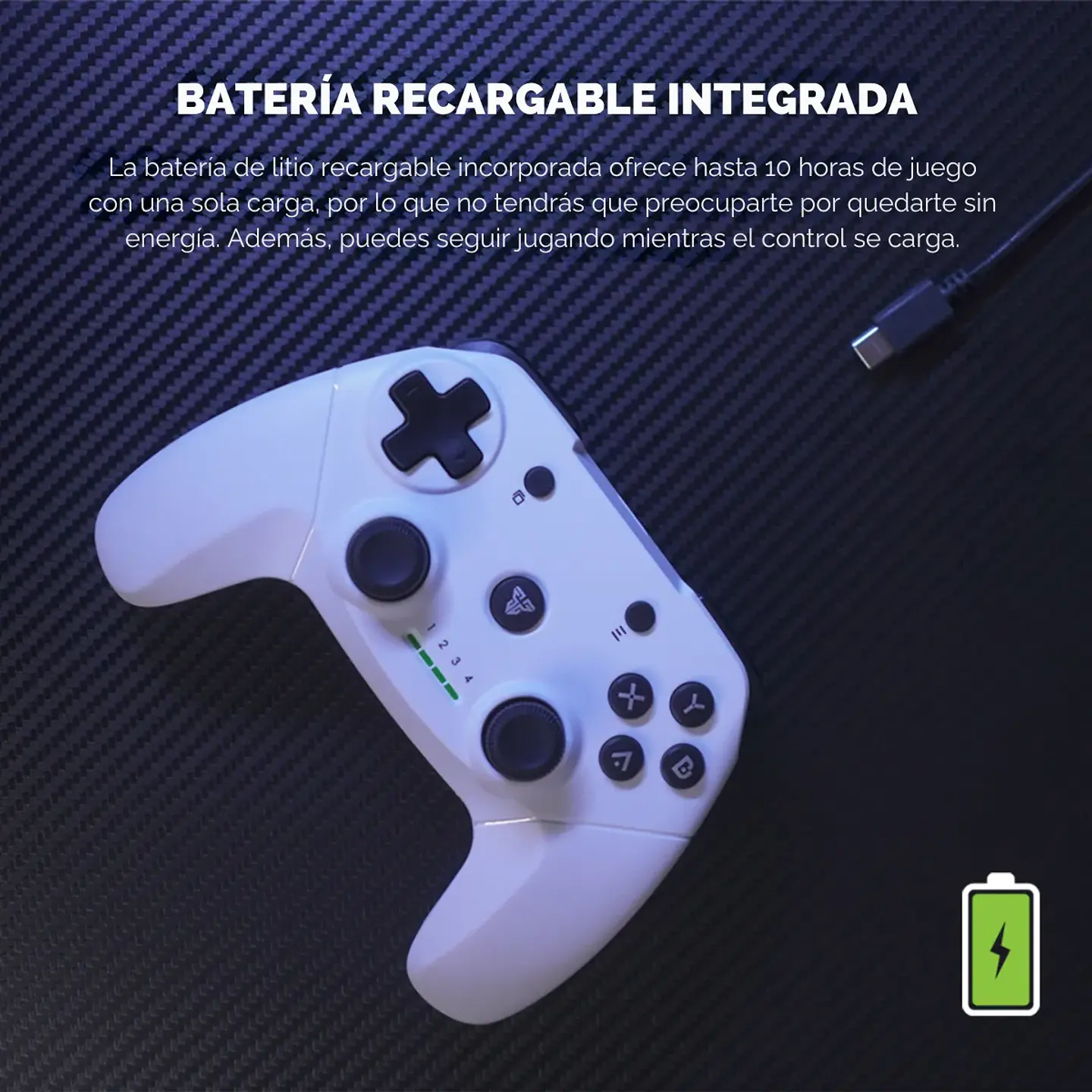 Control Joystick Inalámbrico Fantech Wgp12 Revolver II Green 6