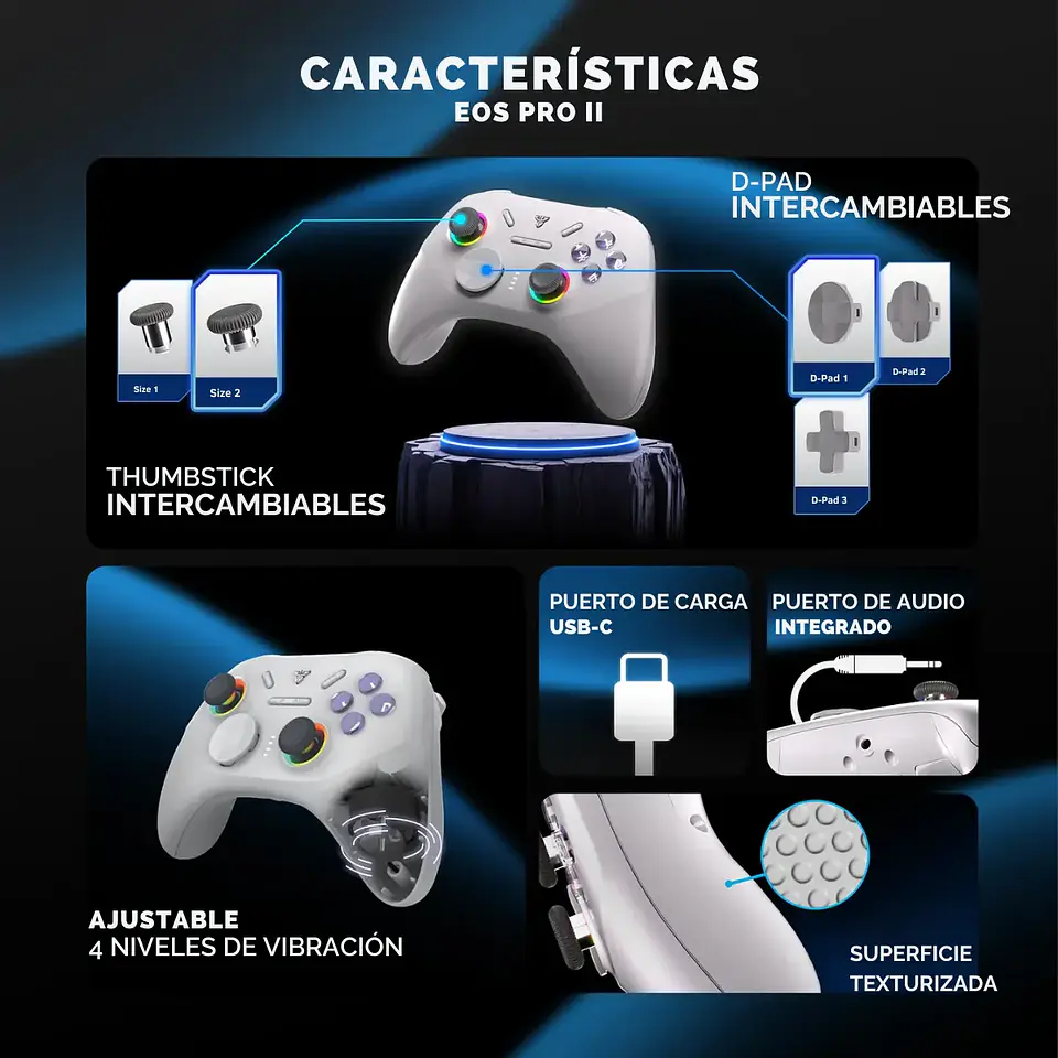 Control Joystick Inalámbrico Fantech WGP15V2 EOS Pro II Gray 6