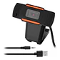 Webcam Cámara con micrófono y soporte para pantalla, conexión plug y USB - 07958 - Miniatura 1
