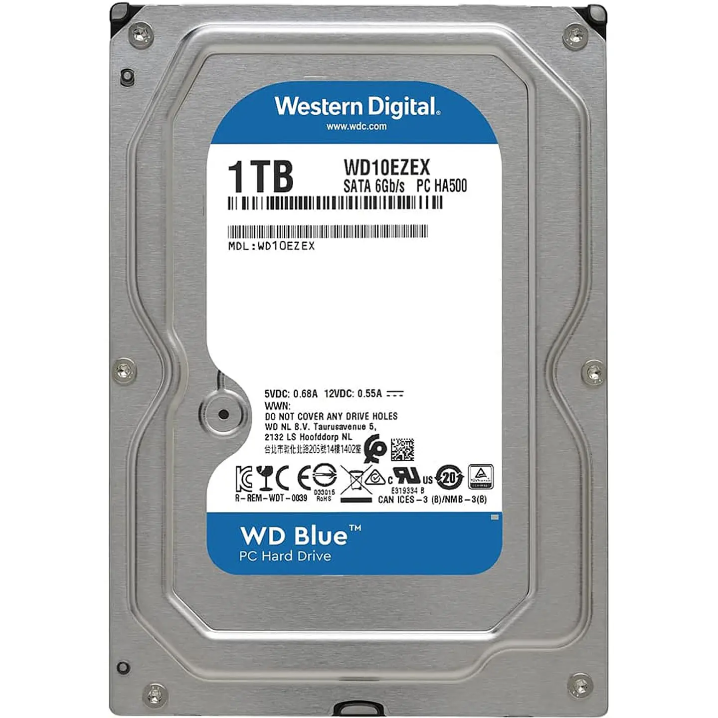 Disco Duro Western Digital, 1TB WD10EZEX - (7200rpm, SATA, 6Gb/s, 64MB, 3.5“ para Pc) 2
