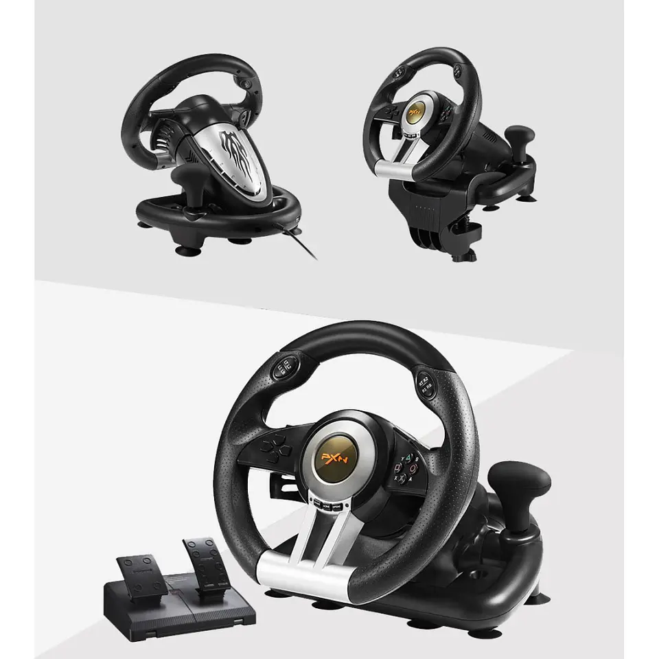Volante PXN V3 PRO con Pedales PC, PS3, PS4, Xbox One, Xbox Series X - Negro 6
