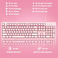 Kit Gamer 2 En 1 Onikuma G25-cw905, Teclado + Mouse Pink - Miniatura 7