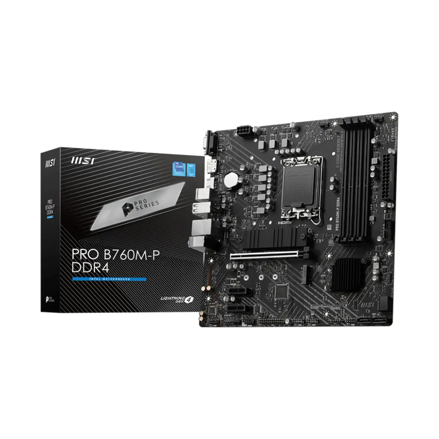 Placa Madre MSI PRO B760M-P LGA 1700 DDR4 M.2 mATX 1