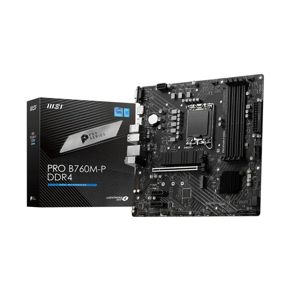 Placa Madre MSI PRO B760M-P LGA 1700 DDR4 M.2 mATX 1