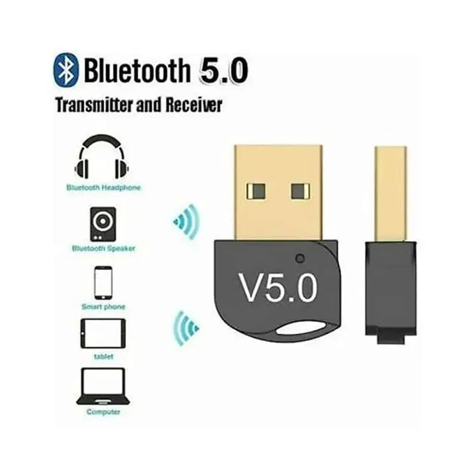Adaptador Transmisor Receptor Mini Usb Bluetooth 5.0 Pc Notebook 4