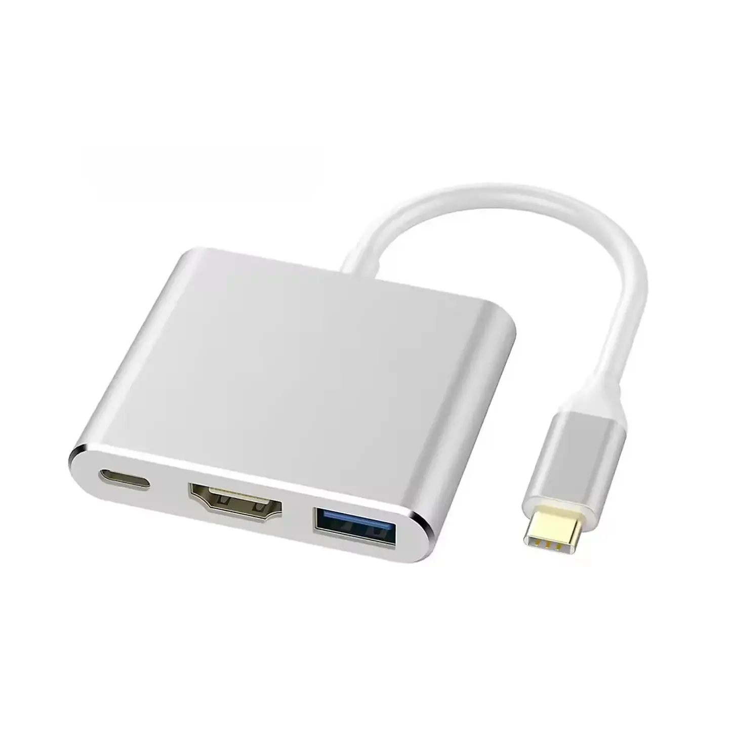 Hub Adaptador Vanto 3 en 1 Tipo C a Usb 3.0, Hdmi 4k , Carga PD 1