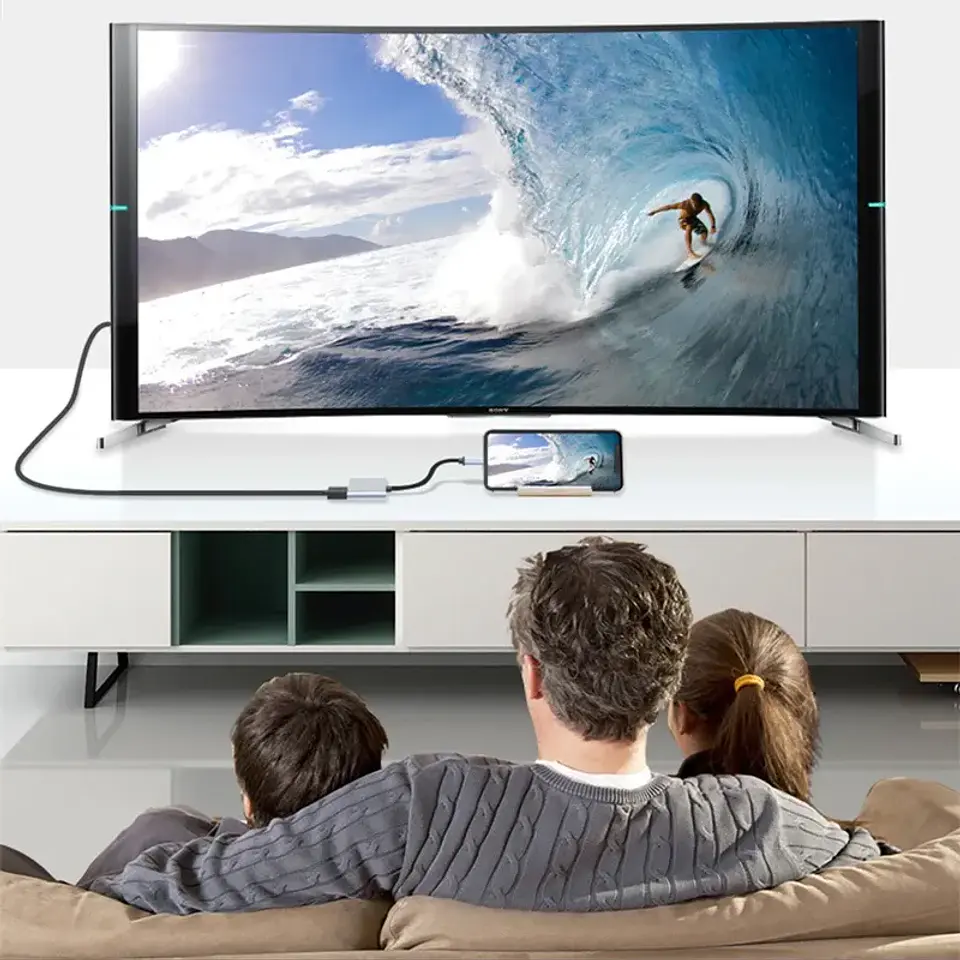 Hub Adaptador Vanto 3 en 1 Tipo C a Usb 3.0, Hdmi 4k , Carga PD 3