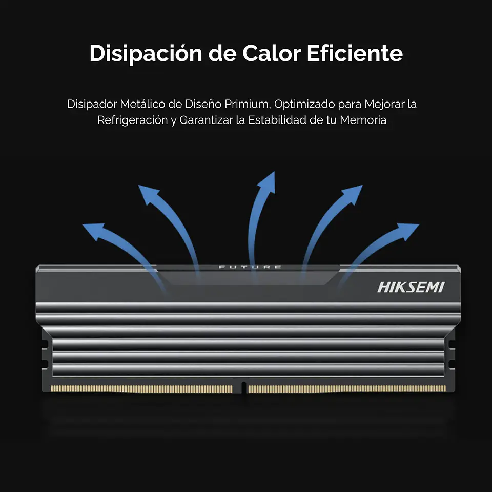 Memoria Ram Hiksemi Future Black 16GB DDR5 5600 MT/s UDIMM 3