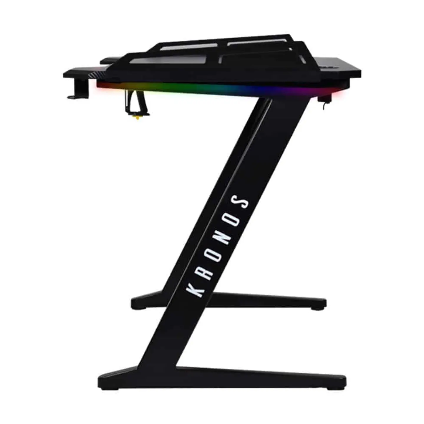 Escritorio Gamer Kronos Athos II, con iluminación LED y HUB 2