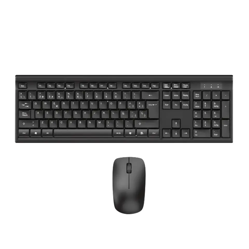 Kit Teclado + Mouse Inalámbrico USB 2,4 GHz 1200 DPI Win/Mac 1