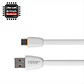 Cable Tipo C Carga Rápida Vidvie Blanco 1MT 2.4A - Miniatura 2