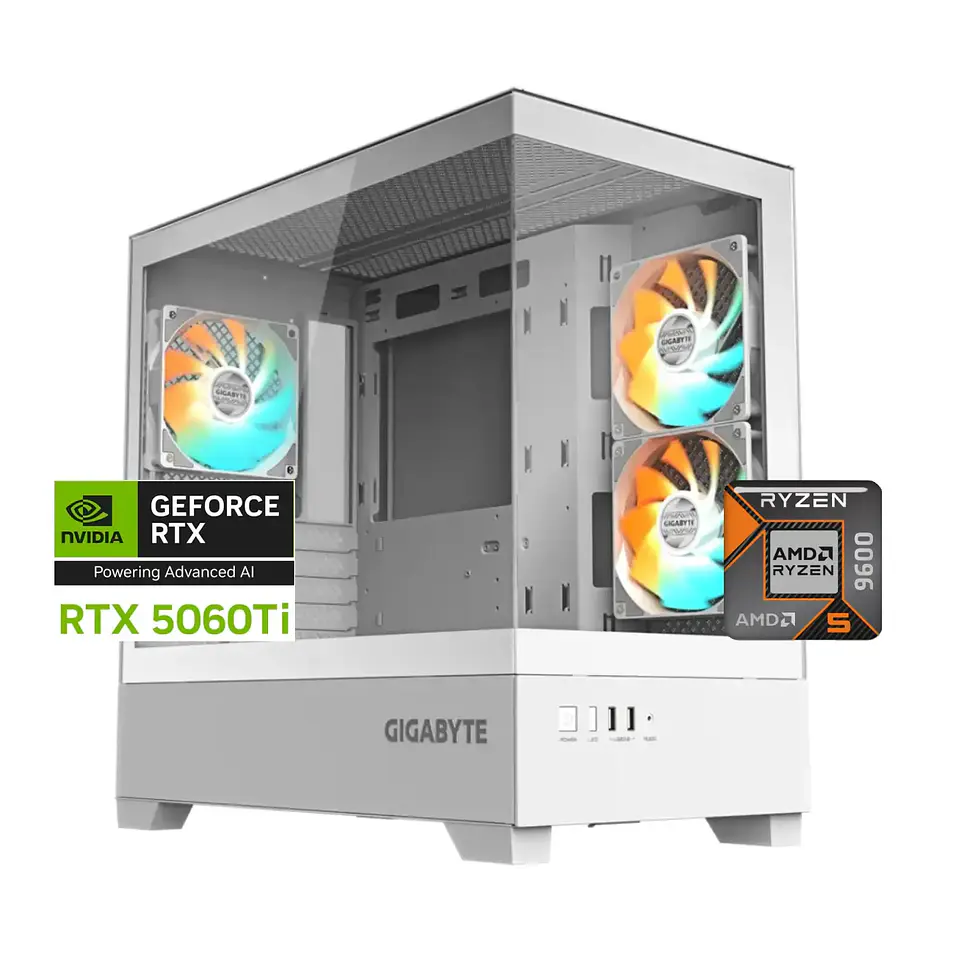 Pc Sumer Ice: Ryzen 9600, 16/32gb RAM, 5060TI 16GB 1