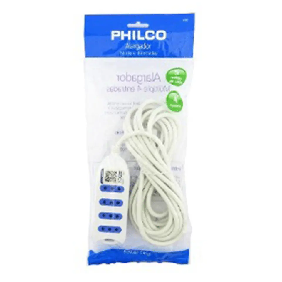 Alargador 4 posiciones 5 mts. Philco 4