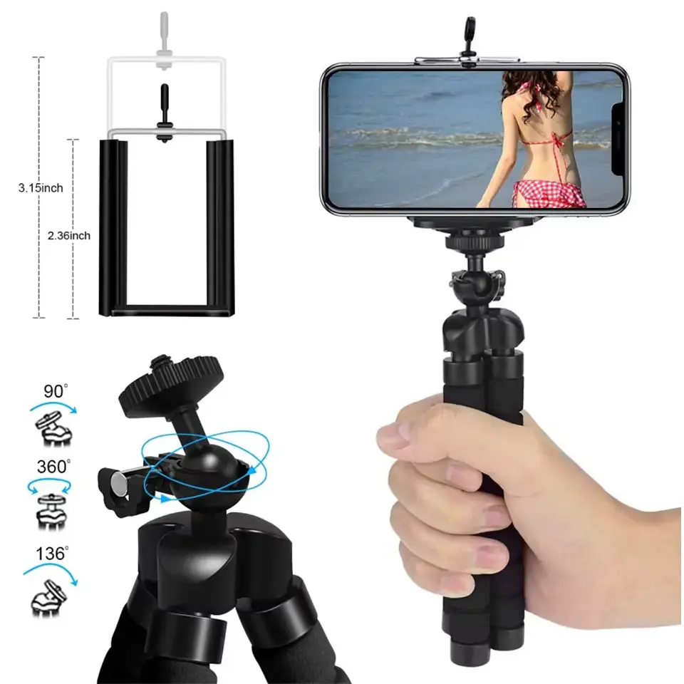 Trípode Flexi Pod - Trípode Flexible Con Adaptador 3