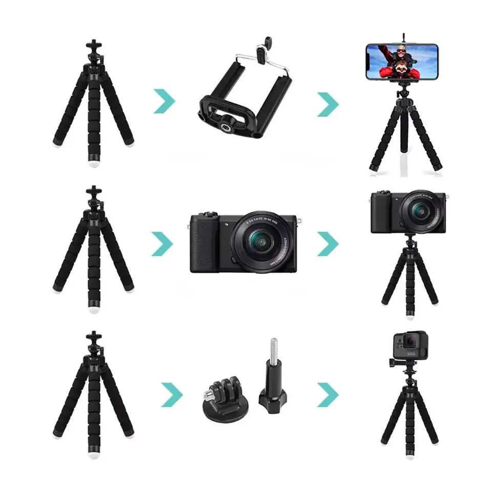 Trípode Flexi Pod - Trípode Flexible Con Adaptador 4