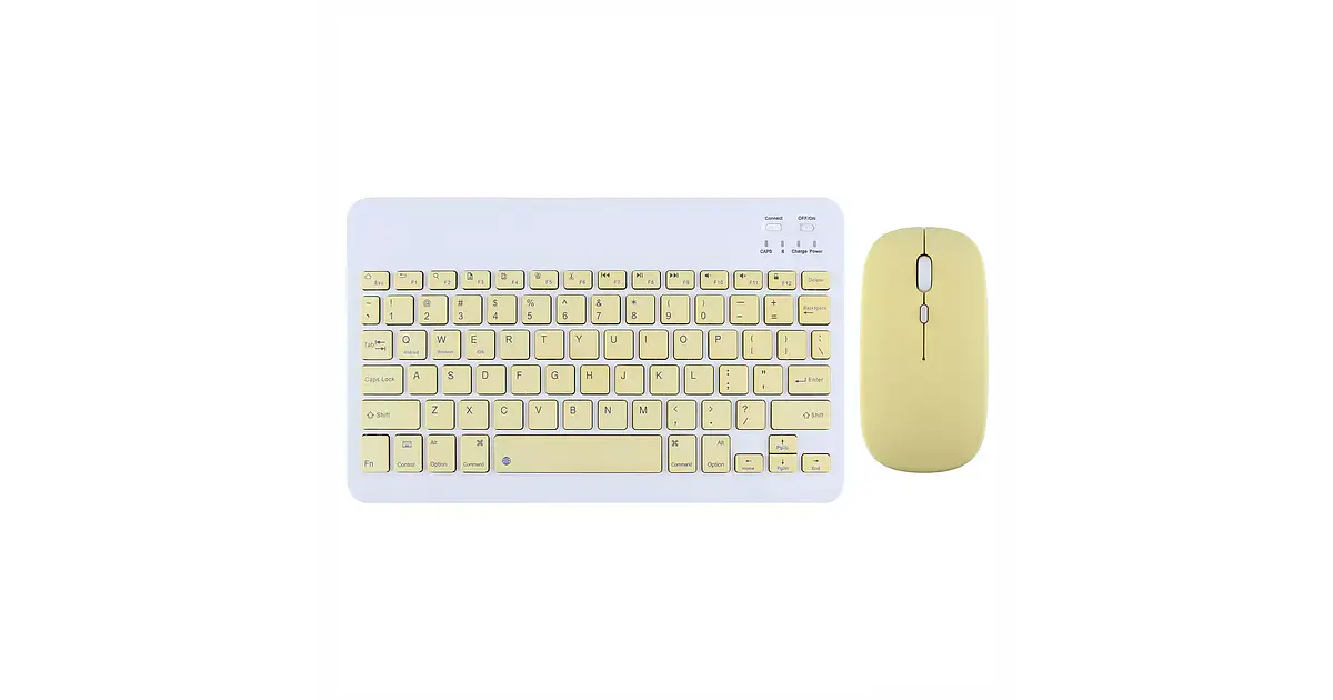 Kit Teclado Bluetooth Recargable + Mouse Bluetooth