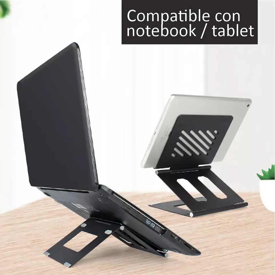 Soporte Base Aluminio Para Mac Macbook Notebook Tablet iPad 2