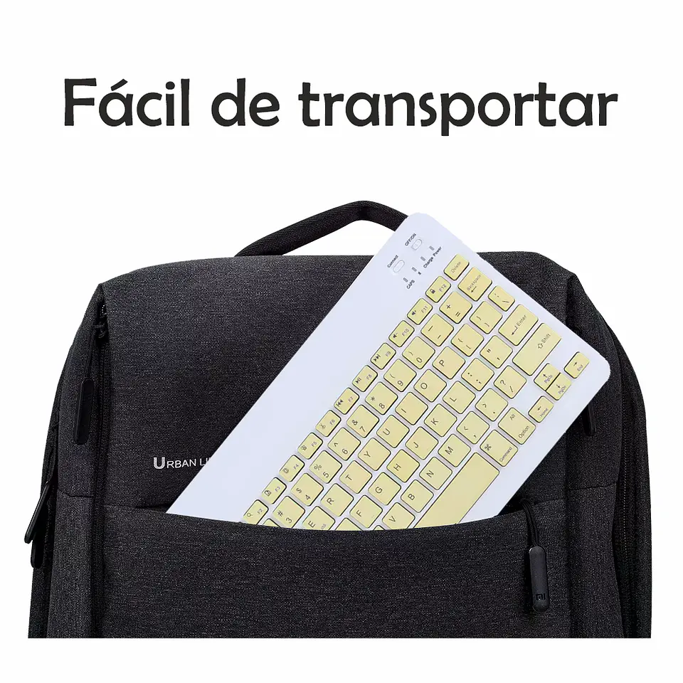 Kit Teclado Bluetooth Recargable + Mouse Bluetooth 5