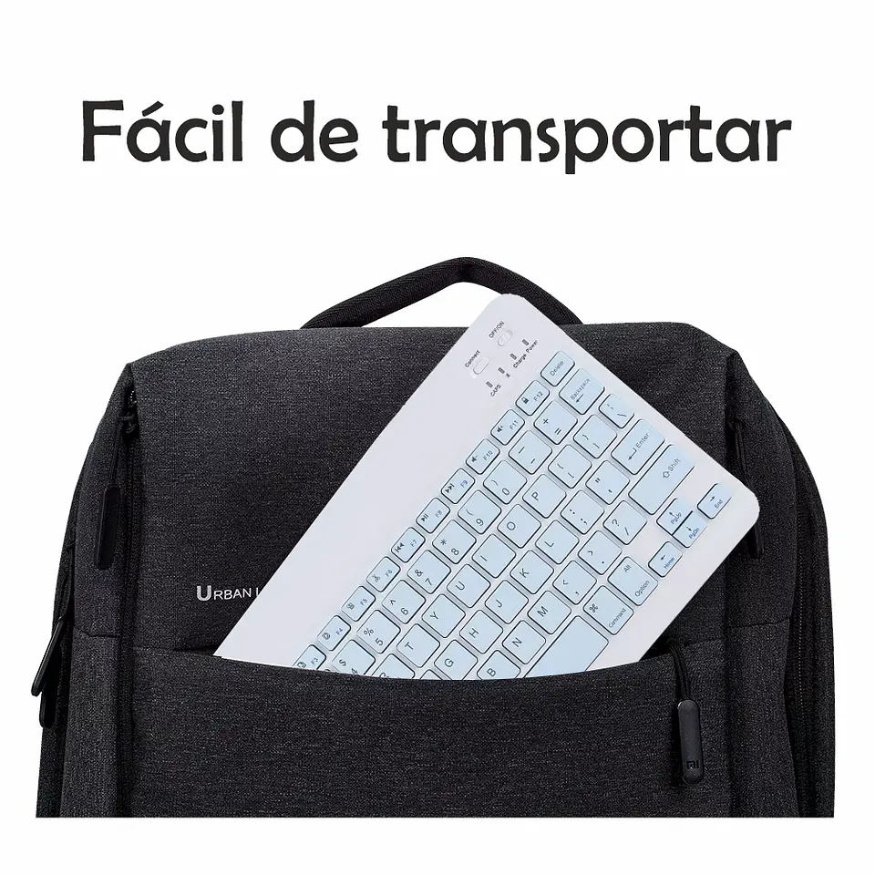 Kit Teclado Bluetooth Recargable + Mouse Bluetooth 7