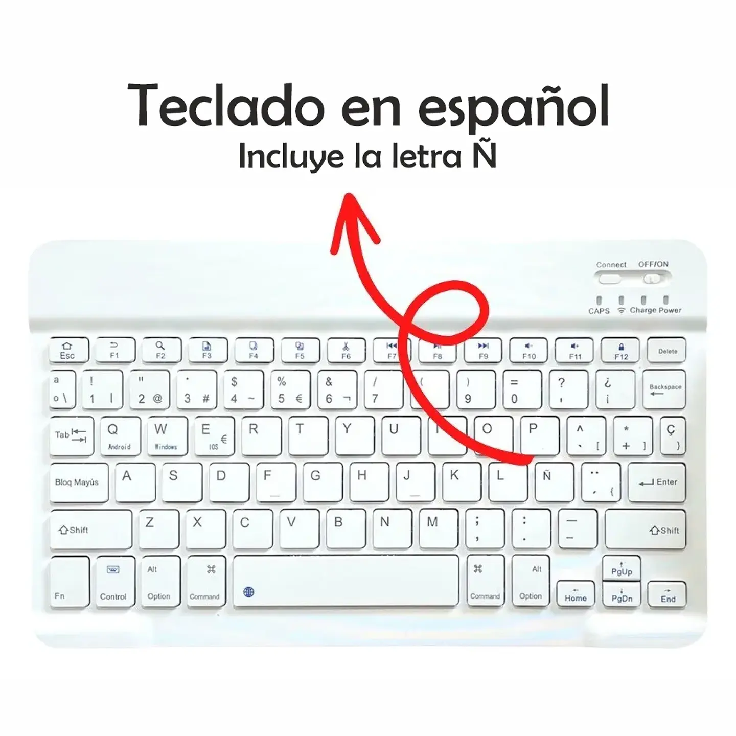 Kit Teclado Bluetooth Recargable + Mouse Bluetooth 10