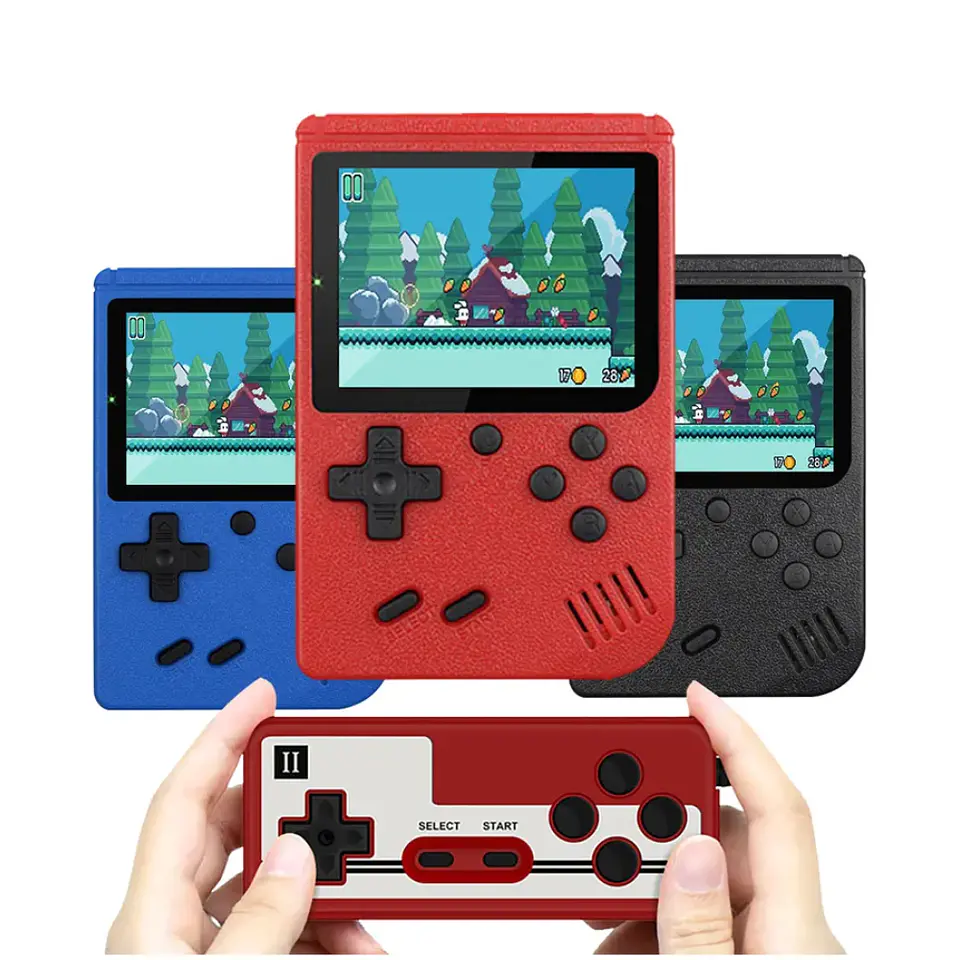 Mini Consola Portatil con 600 Juegos Retro, mando extra y conexión a TV 1
