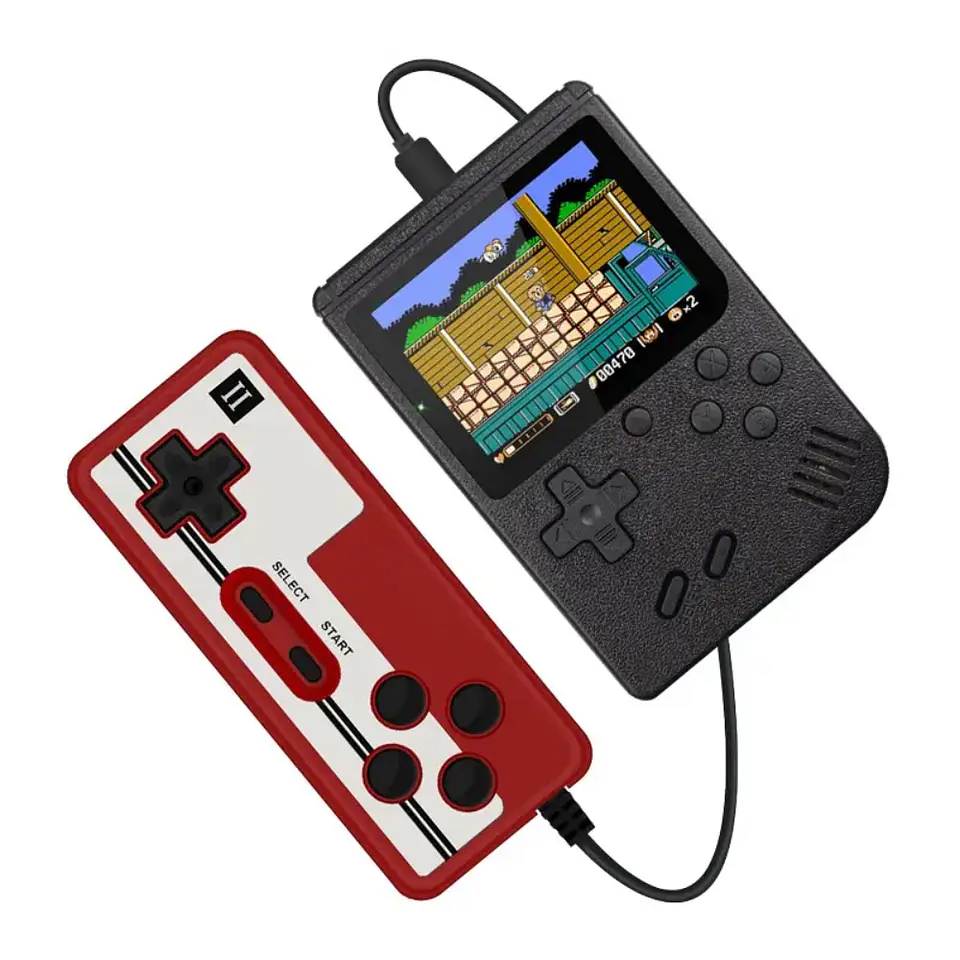 Mini Consola Portatil con 600 Juegos Retro, mando extra y conexión a TV 4