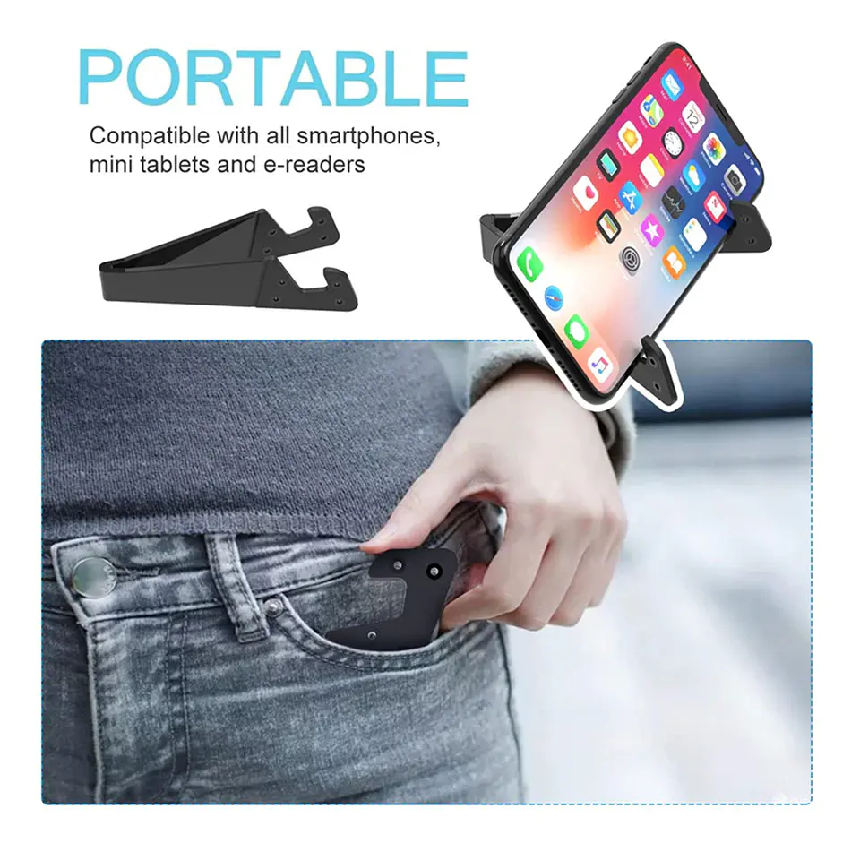 Soporte portátil de escritorio mesa plegable para celular y tablets 9