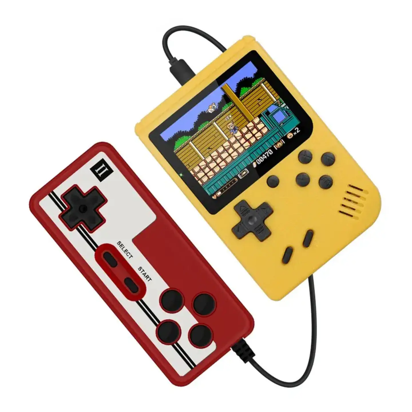 Mini Consola Portatil con 600 Juegos Retro, mando extra y conexión a TV 5