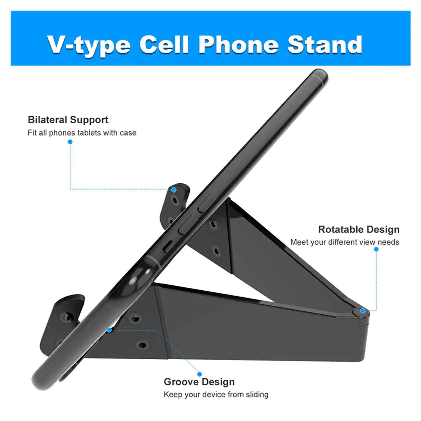 Soporte portátil de escritorio mesa plegable para celular y tablets 10